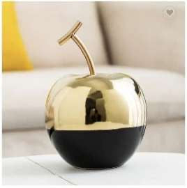 Gold & Black Apple / Pear decor